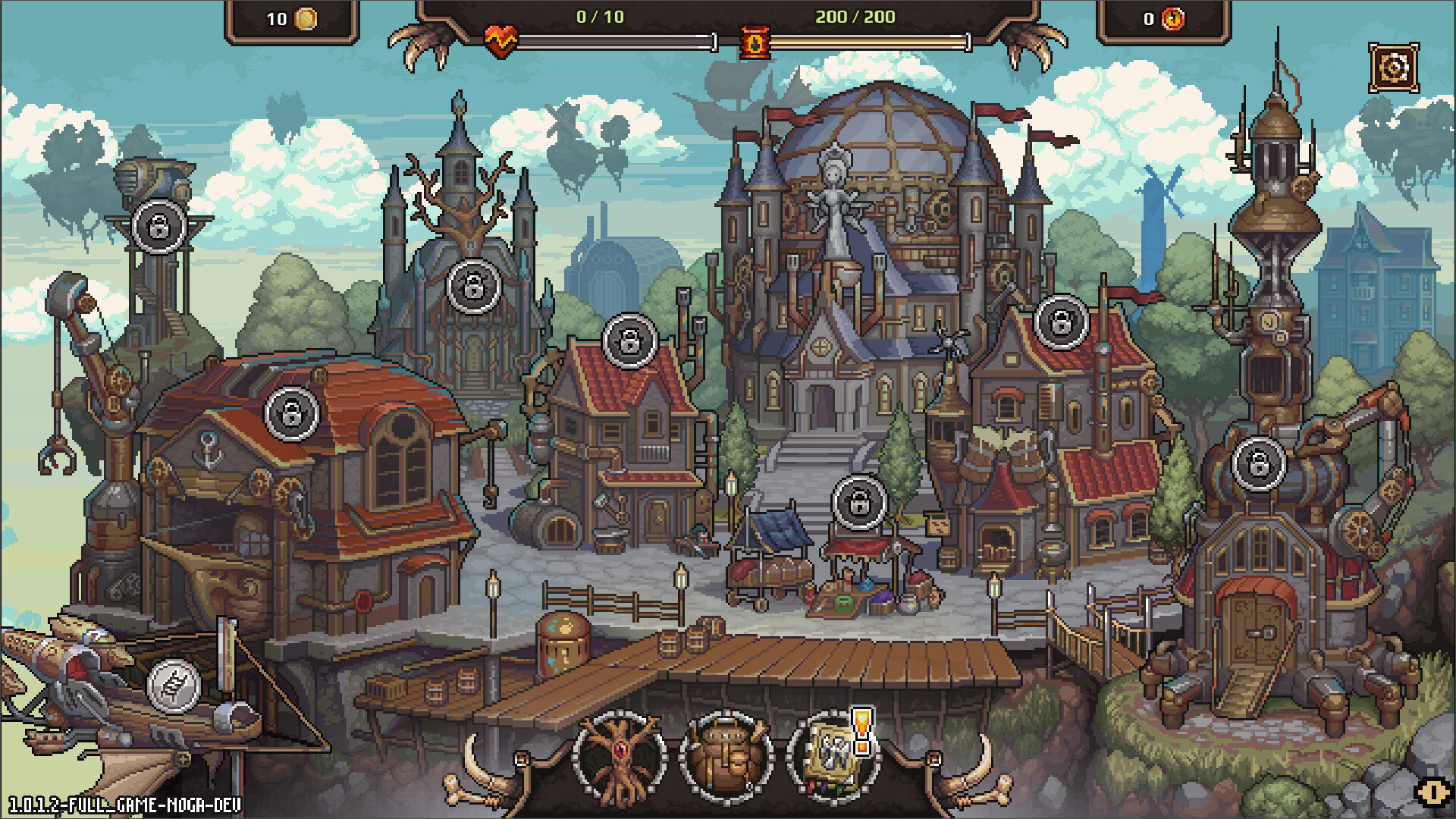 Dead Weight flying pirate ship world map exploration